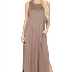 Cream Zenana Maxi Dress